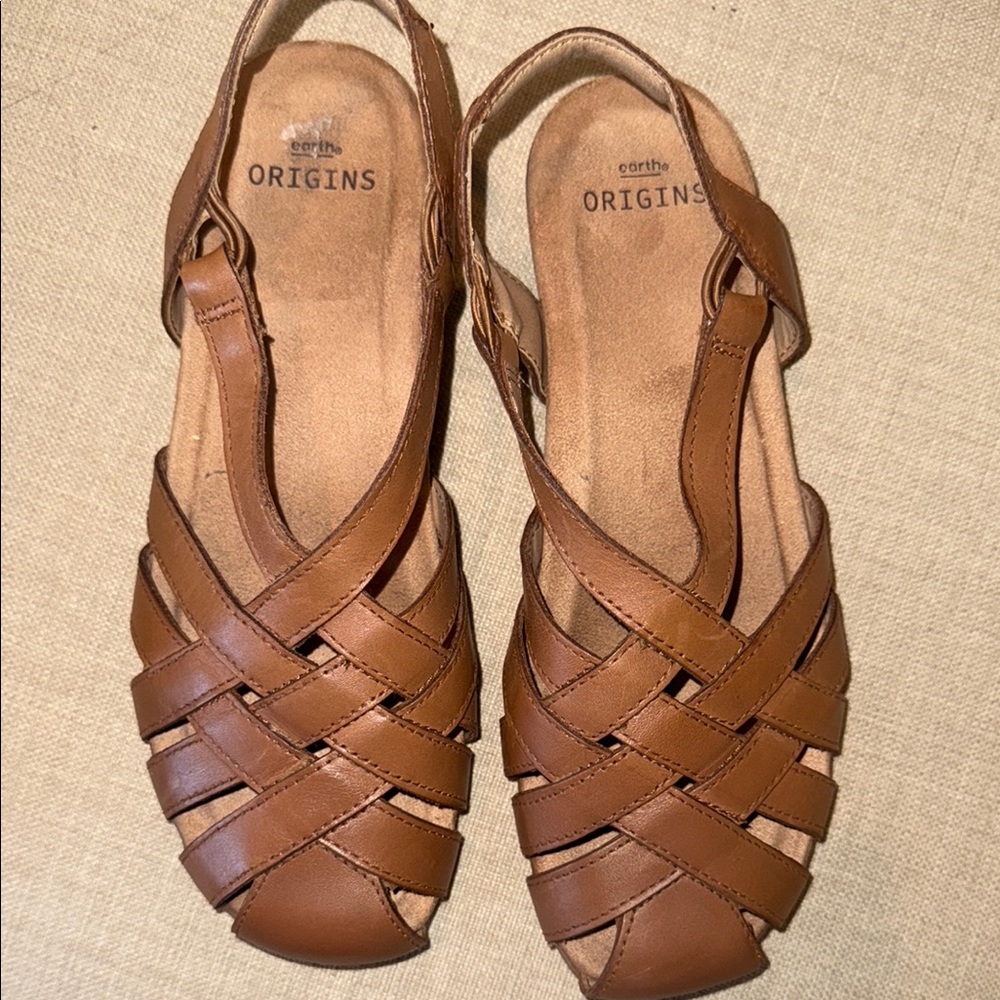 Earth Origins Women's Berri Tan Strappy Sandals-9M